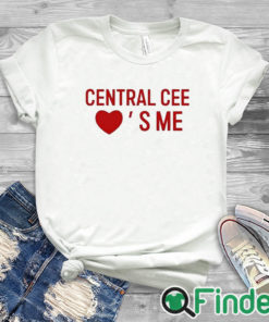 white T shirt Centralcee Heart's Me Shirt