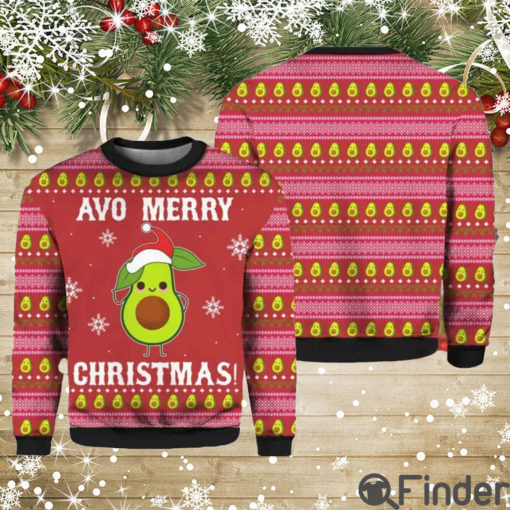 Avocado Avo Merry Christmas Sweater