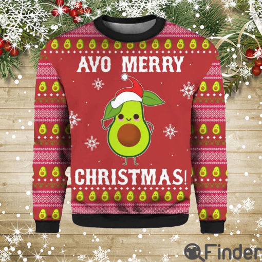 Avocado Avo Merry Christmas Sweaters