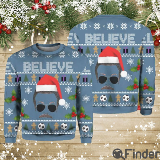 Believe Team Ted Lasso Ugly Christmas Sweater