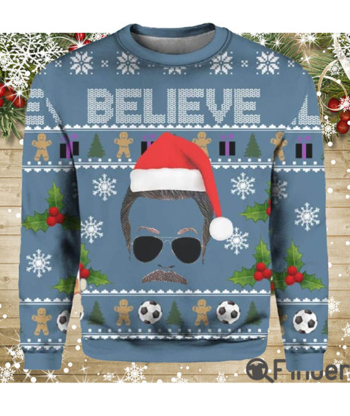 Believe Team Ted Lasso Ugly Christmas Sweaters