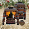 Black Cat What Funny Halloween Pumpkin Ugly Christmas Sweater For Men & Women