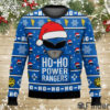 Blue Ranger Ho Ho Power Rangers Ugly Christmas Sweater