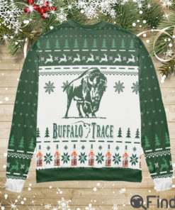 Buffalo Trace Kentucky Straight Bourbon Whiskey Ugly Christmas Sweater Hoodie