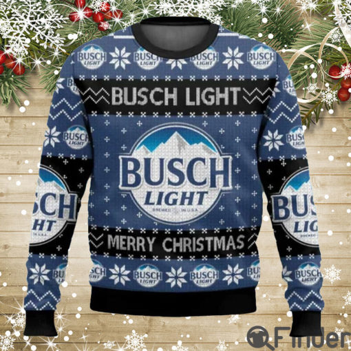 Busch Light Beer Merry Christmas Ugly Sweater