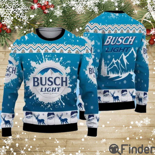 Busch Light Beer Ugly Christmas Sweater