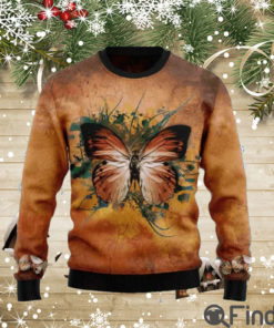 Butterfly Vintage Ugly Christmas Sweater