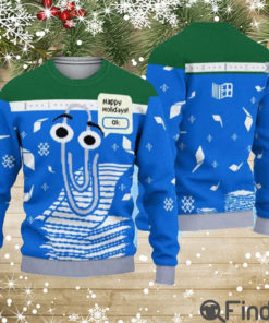 Clippy Happy Holidays Ugly Christmas Sweater