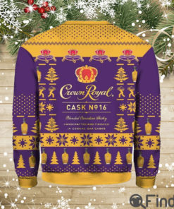 Crown Royal Cask No 16 Ugly Christmas Sweater Hoodie