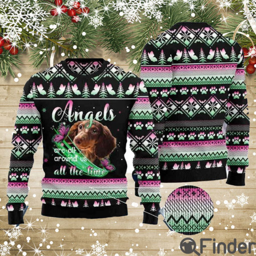 Dachshund Angel All The Time Ugly Christmas Sweater