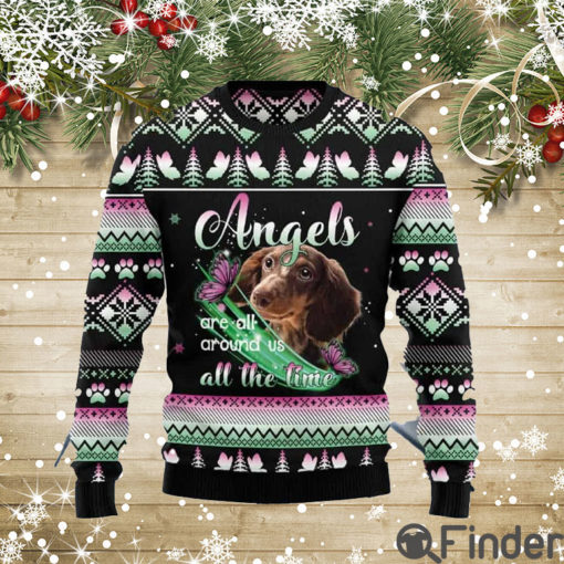 Dachshund Angel All The Time Ugly Christmas Sweaters