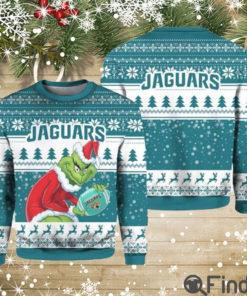 Grinch Jaguars Ugly Christmas Sweater