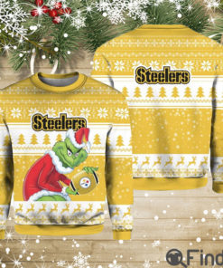 Grinch Steelers Christmas Ugly Sweater