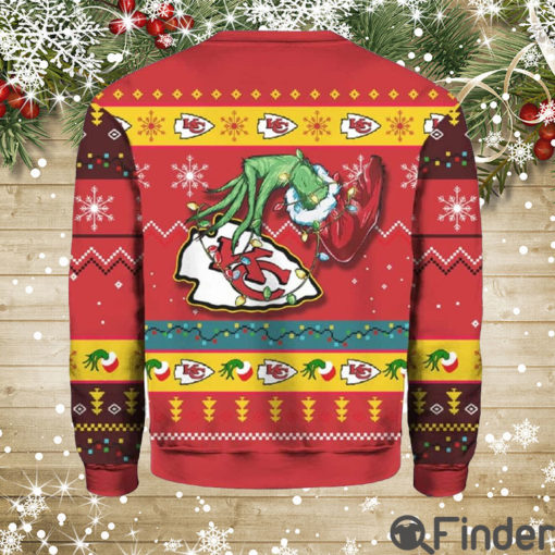 Grnch Stole Chiefs Ugly Christmas Sweater Hoodie