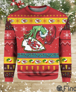 Grnch Stole Chiefs Ugly Christmas Sweaters