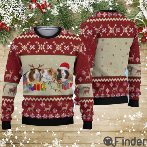 Guinea Pig Gift Box Ugly Christmas Sweater