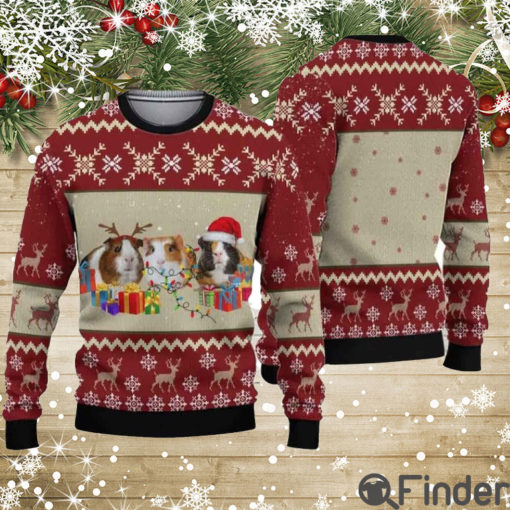 Guinea Pig Gift Box Ugly Christmas Sweaters