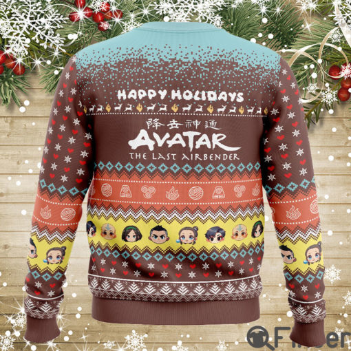 Happy Holidays Avatar The Last Airbender Ugly Christmas Sweaters