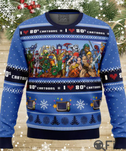 I love the 80s Cartoons Christmas Sweater