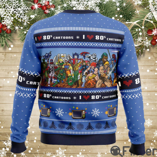 I love the 80s Cartoons Christmas Sweaters