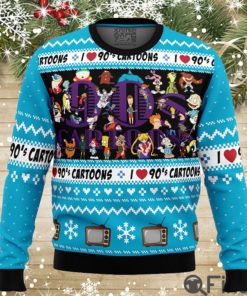 I love the 90s Cartoons Christmas Sweater