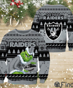 Las Vegas Raiders Grinch Christmas Ugly Sweater Special Gift For Men And Women