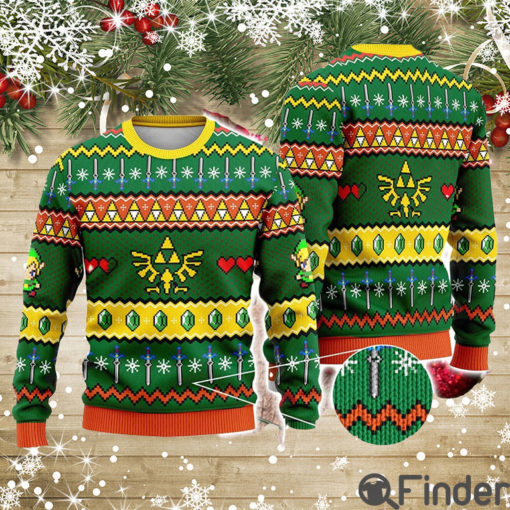 Legend Of Zelda Triforce Legend Of Zelda Ugly Christmas Sweater