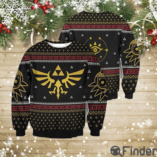 Legend Of Zelda Triforce Ugly Christmas Sweatshirt