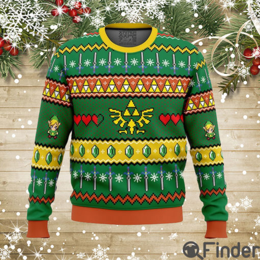 Legend of Zelda Triforce Ugly Sweater Legend of Zelda Ugly