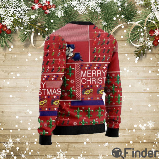 Louisiana Merry Christmas Ugly Sweaters