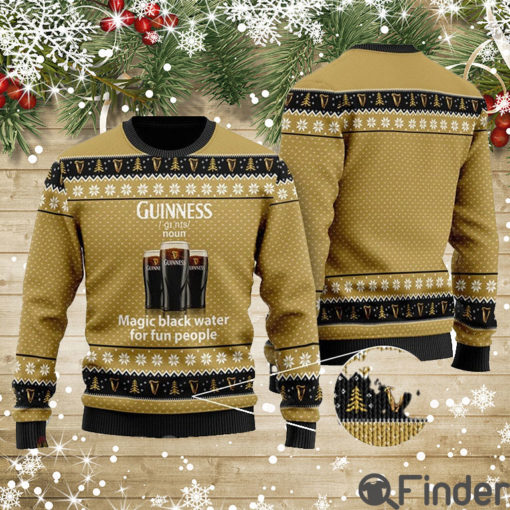 Magic Black Water Guinness Christmas For Christmas Gifts 3D Printed Ugly Christmas Sweater