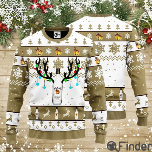 Malibu Rum Reindeer Ugly Christmas Sweater