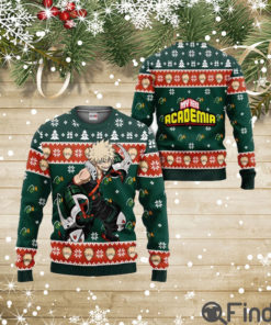 My Hero Academia Katsuki Bakugo Anime Ugly Christmas Knitted Sweater