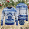 Pabst Blue Ribbon Beer Christmas Ugly Sweater