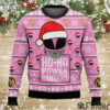 Pink Ranger Ho Ho Power Rangers Ugly Christmas Sweater
