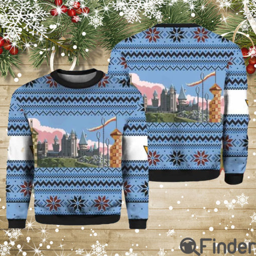 Retro Hogwarts Christmas Sweater