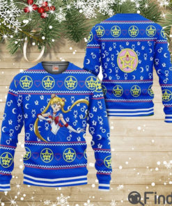 Sailor Moon Ugly Christmas Sweater Gift For Christmas Merry Xmas