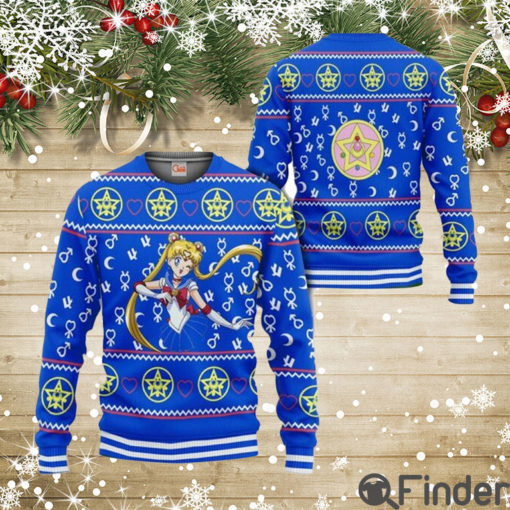 Sailor Moon Ugly Christmas Sweater Gift For Christmas Merry Xmas