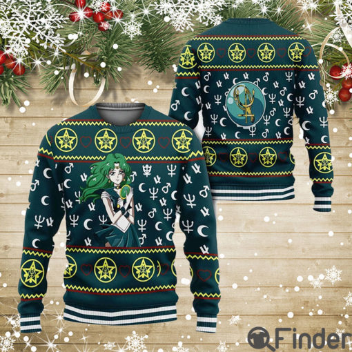 Sailor Neptune Sailor Moon Anime Xmas Sailor Moon Gift Ugly Christmas Sweater
