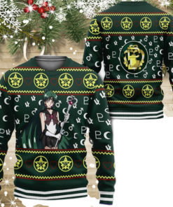 Sailor Pluto Sailor Moon Anime Xmas Sailor Moon Gift Ugly Christmas Sweater