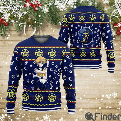 Sailor Uranus Sailor Moon Anime Xmas Sailor Moon Gift Ugly Christmas Sweater