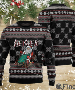 Santa Sleigher Ugly Sweatshirt Christmas Sweater