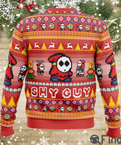 Shy Guy Super Mario Bros Ugly Christmas Sweaters