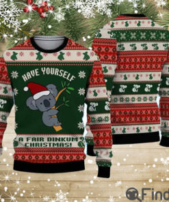 Sloth Have Yourself A Fair Dinkum Ugly Christmas Sweater