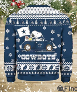 Snoopy Cowboys Christmas Ugly Sweater Hoodie