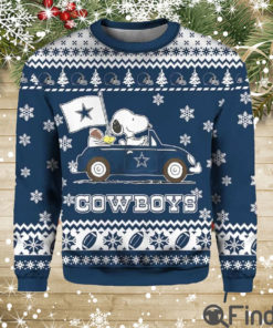 Snoopy Cowboys Christmas Ugly Sweaters
