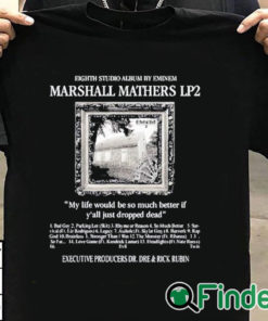 T shirt black Eighth Studio Album By Eminem Marshall Mathers Lp2 T Shirt