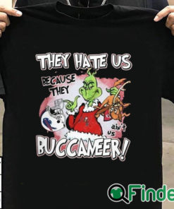 T shirt black Funny Grinch They Hate Us Because They Ain't Us Tampa Bay Buccaneers T Shirt