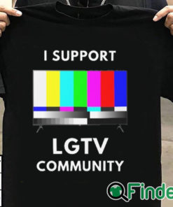 T shirt black I Support LG TV Community T Shirt