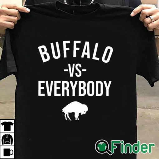 T shirt black Joe Brady Buffalo Vs Everybody Shirt